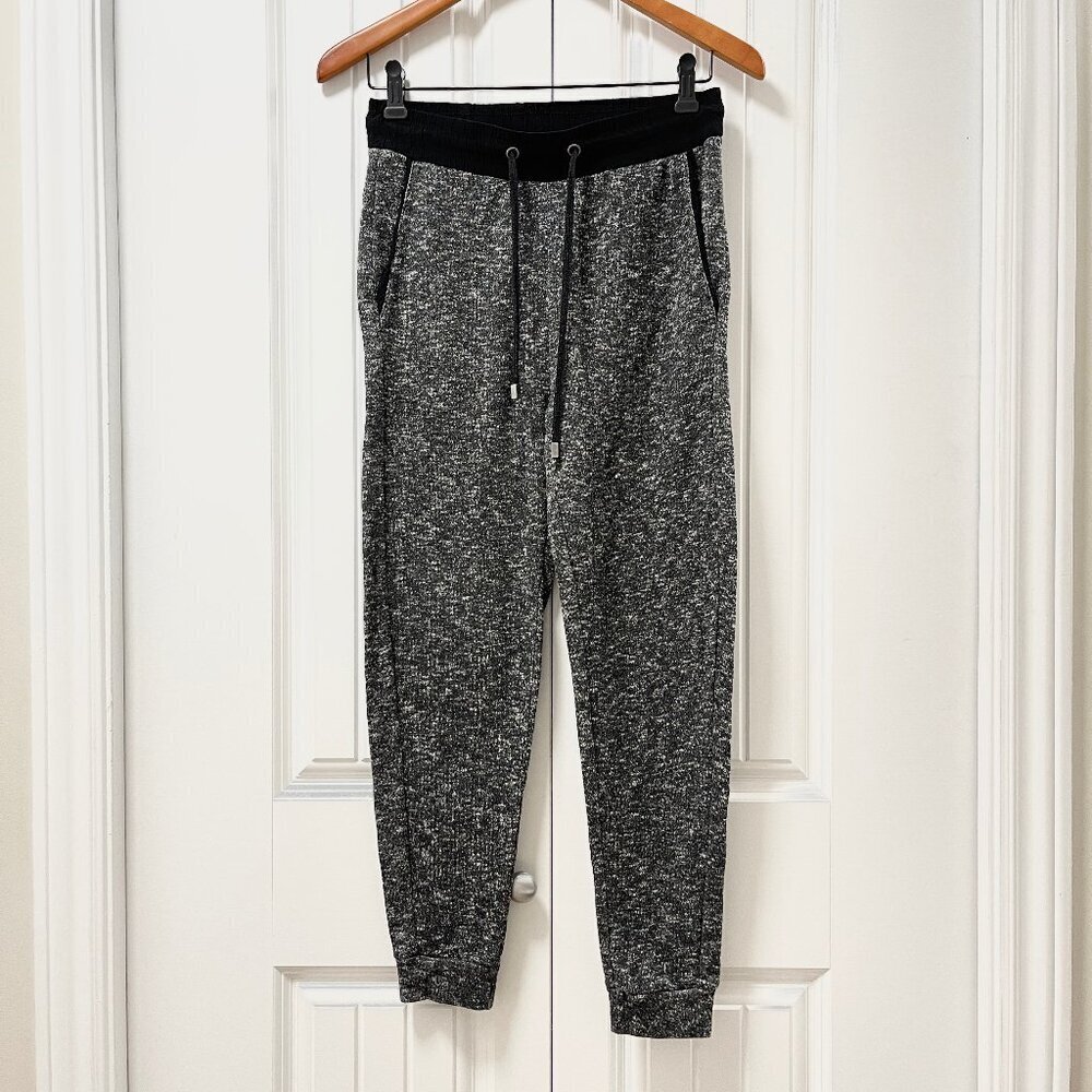 Pull & Bear Marled Knit Drawstring Joggers – S
